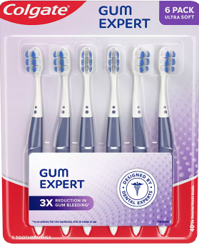 Colgate Gum Expert Ultra Soft Gum Toothbrush, 6 pk